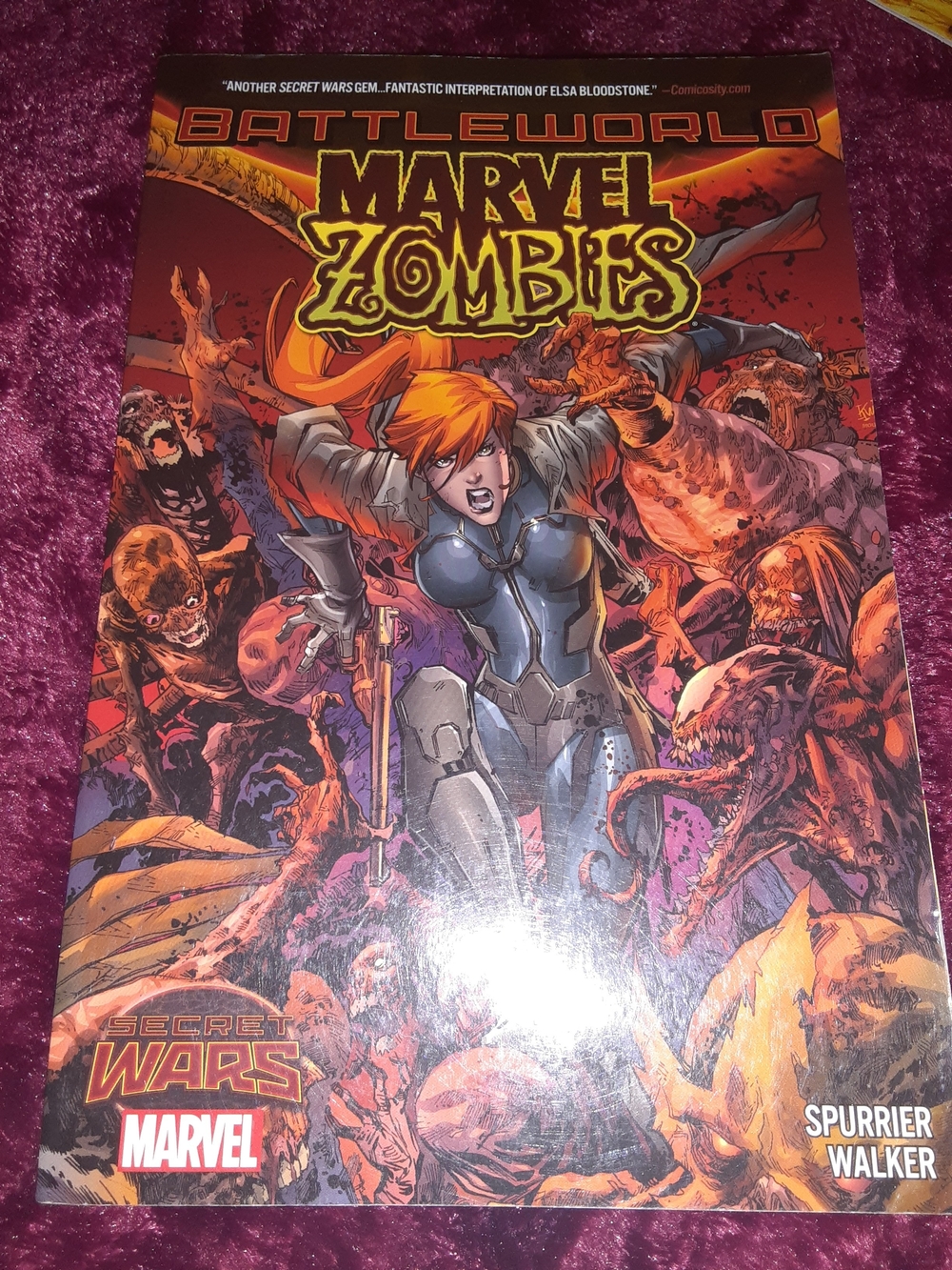 Marvel Zombies Battleworld Comic Cover - Orange, Red, Black